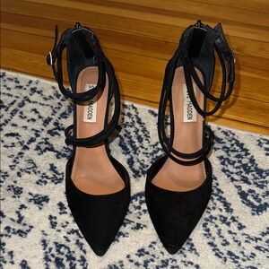 Steve Madden Black Strappy Heels